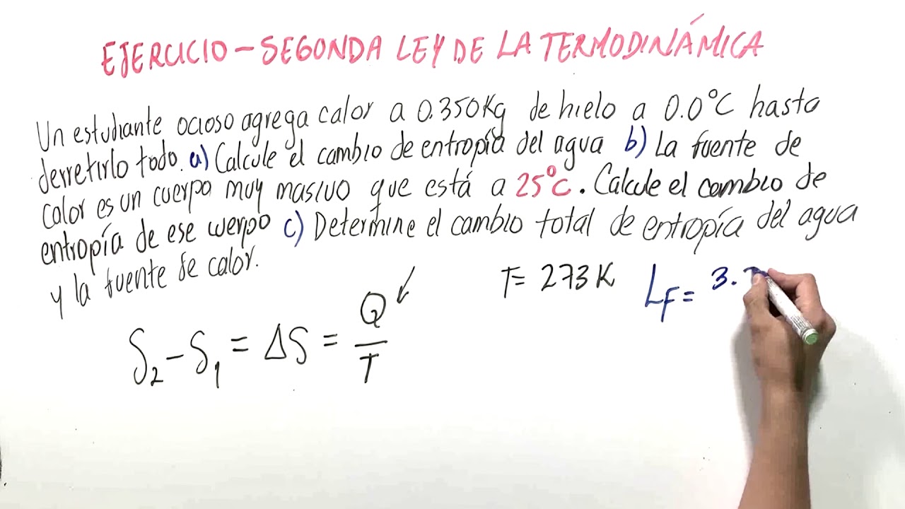 Segunda ley de la termodinámica ejercicios II - YouTube