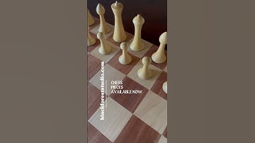 Beautiful handmade wooden chess pieces available now from Black Forest Studio. ♟️🌲♥️#chesspieces