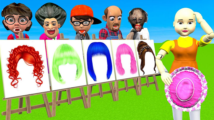 Scary Teacher 3D vs Squid Game Draw Hair Squid Girl Beautiful or Error Challenge 5 Times Challenge