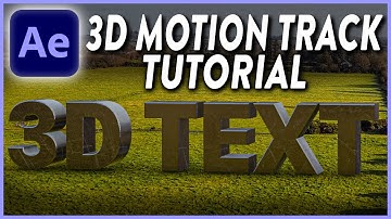 How to Motion Track 3D Text & Titles in After effects & Element 3D