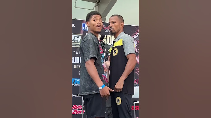 Fiery face off between Shakur Stevenson and Robson Conceicao 🔥