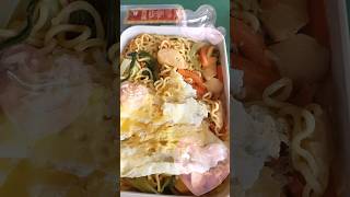 Having fried noodles for lunch at work eatingshow shortvideo youtubeshorts mukbang food