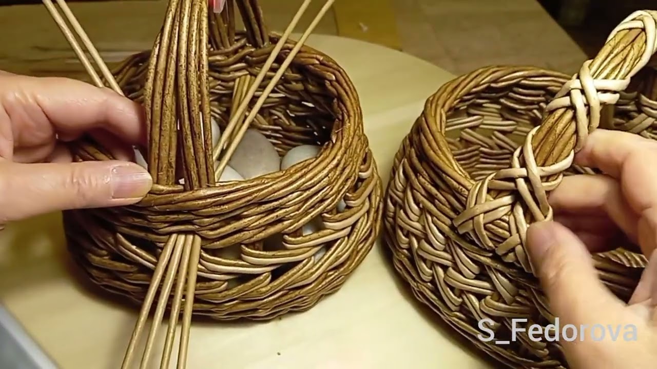 Корзинка с ручкой 2. Повтор с небольшими изменениями. 