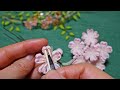 つまみ細工の桜の作り方/桜の花びらを簡単に仕上げる道具を作る/花先にくぼみをつける/100均のピンセット/Cherry Blossoms/kanzashi flower/vol.42