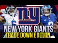 New york giants 2024 full mock draft 20  trade down edition