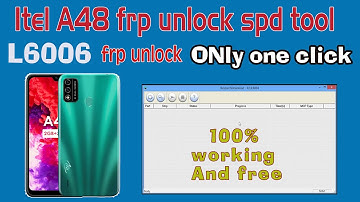 How To Unlock Itel A48 L6006 FRP spd Tool | Itel a48 frp kaise unlock kare | a48 frp bypas essy way