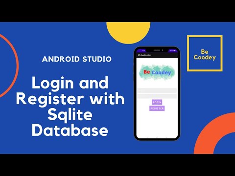 Login and Register Using Sqlite in Android Studio.