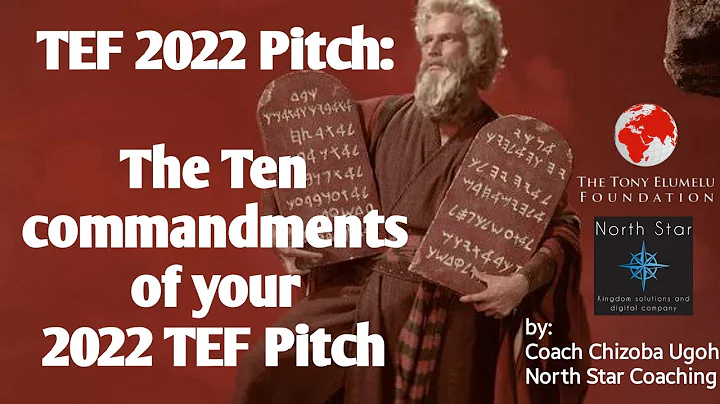 TEF 2022 Pitch: The Ten commandments of your TEF 2022 Pitching