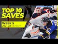 Top 10 Saves from Week 5 of the 2021-22 NHL Season