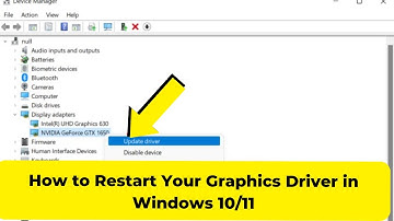 How to Restart Your Graphics Driver in Windows 10/11