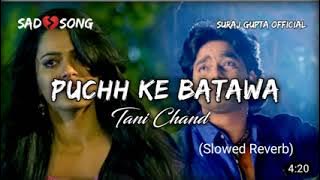 puchh ke batawa tani chand 💔🥀 slowed and reverd /pawan singh lofi song Neeraj gaur mix