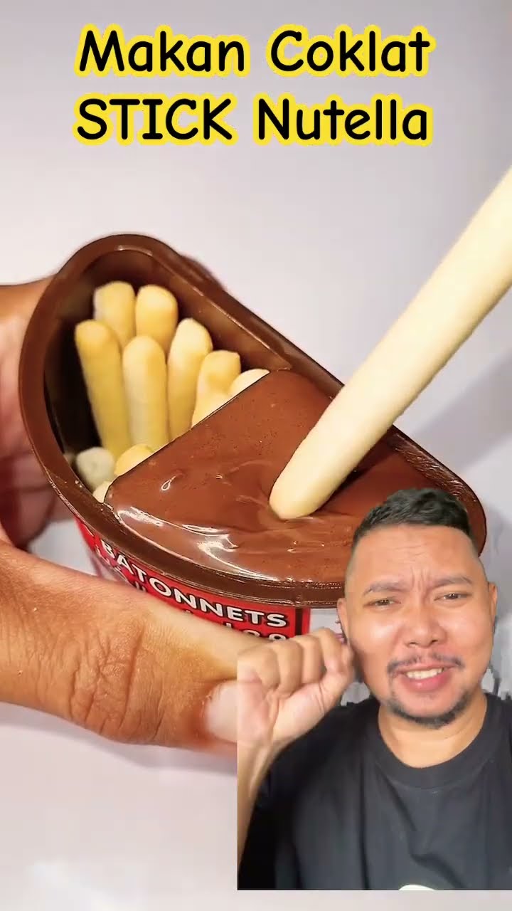 SARAPAN NUTELLA STIVK AND GO ENAK BANGET!!???? #satisfying #chocolate #nutella #yummy #asmreating
