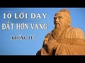 10 lời dạy "ĐẮT HƠN VÀNG" của Khổng Tử có thể thay đổi cuộc đời bạn