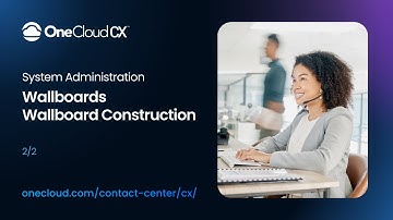 OneCloud CX™ System Administration Wallboards -  Wallboard Construction