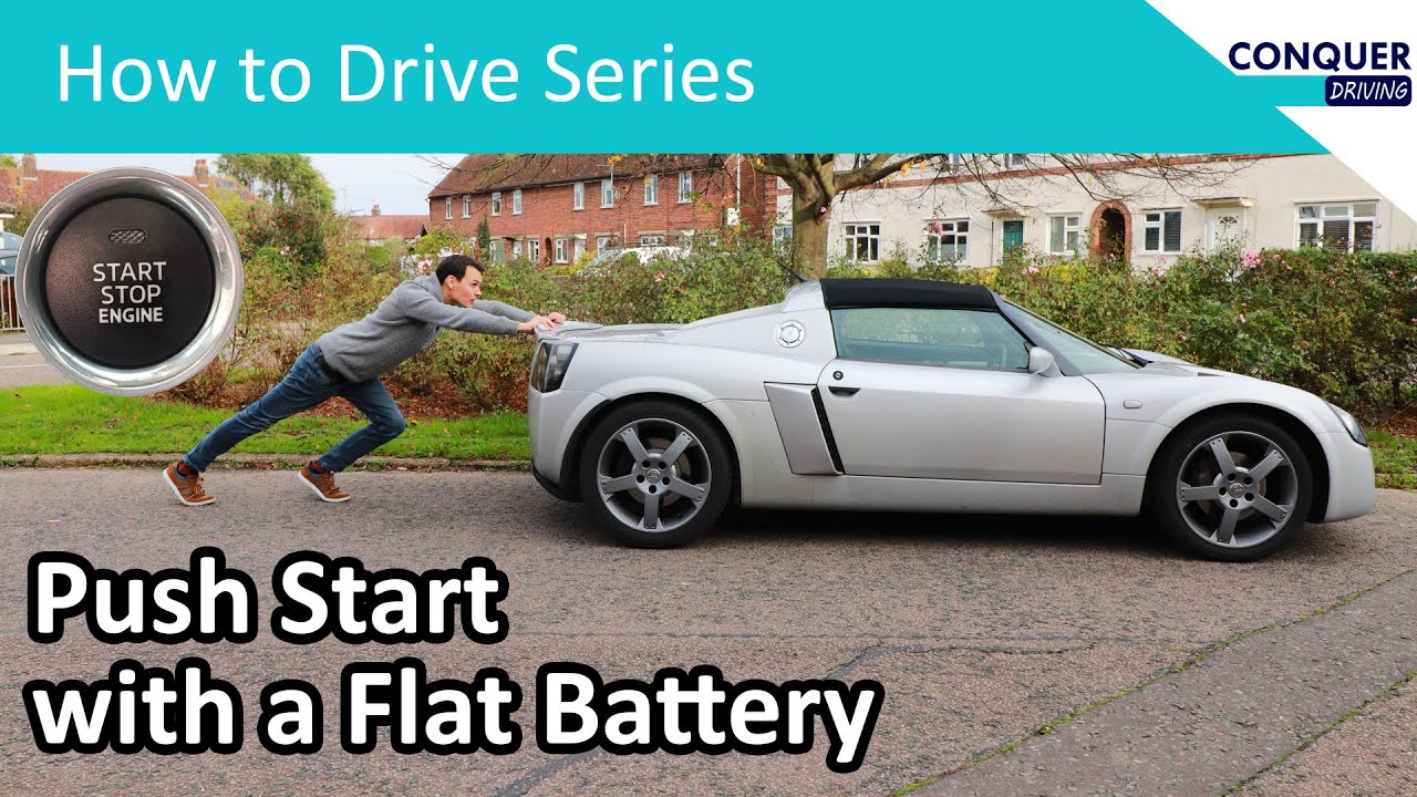 How to push start three different manual cars with a flat battery