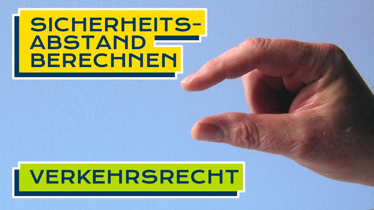 Sicherheitsabstand berechnen Welche Strafen drohen beim Abstandsverstoß? YouTube Sicherheitsabstand berechnen Welche Strafen drohen beim Abstandsverstoß? YouTube