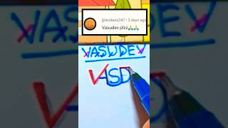 VASUDEV Name Logo Design trending viral logodesign shorts