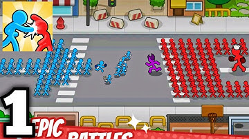 Stick Fight : Epic Warriors android and ios gameplay Walkthrough Part 1