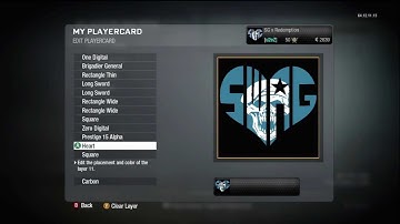 Call Of Duty Black Ops - Emblem Tutorial - SWAG HEART