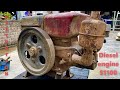 Restoration rusty old S1100 diesel engine | Restore and restart the old S1100 diesel engine