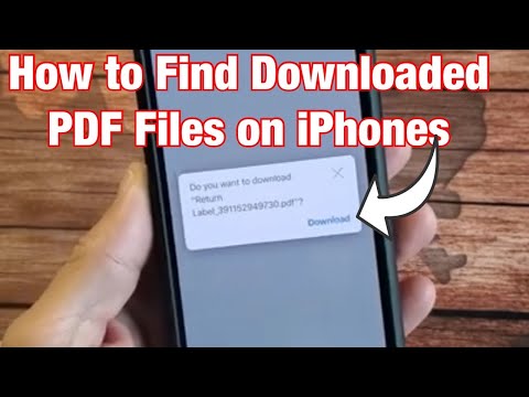 How to Find Downloaded PDF Files on ALL iPhones, iPads, iPods