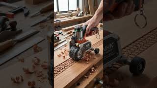 NHK MINI Tire Tread Border Carver 😲 Insane 3D Wood Border! 🛞🔥 #shorts #minitools #trendinggadgets