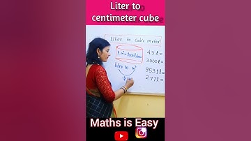 How to convert volume liter to cubic meter | Liter to cubic metre #shorts #short #trend #fun #cbse