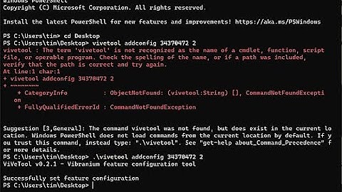 How to Use ViveTool to Unlock Hidden Windows Features mp4