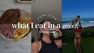 WHAT I EAT IN A WEEK | food vlog, lots of cooking, balanced / intuitive approach |