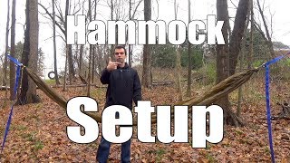 Beginner Hammock Camping Part 7 - Setting Up