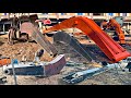 The genius fabricator making extra large boom from company size for 400 hitachi excavators machine