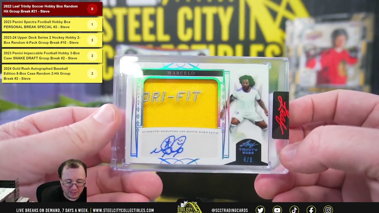 2022 Leaf Trinity Soccer Hobby Box Random Hit Group Break #21