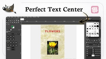 Hoe je tekst centreert in GIMP (Letter Balance)