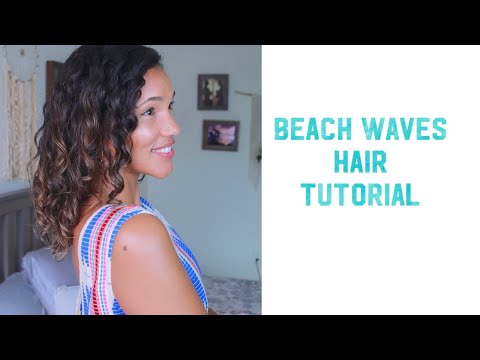 Golvend kapsel Tutorial - Beach Golf op Fine Golvend om krullend haar.