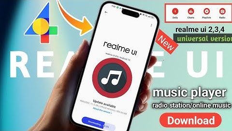 Realme UI 4.0 New Music Player With Radio Station Feature | Download Realme UI 4.0 Music Player