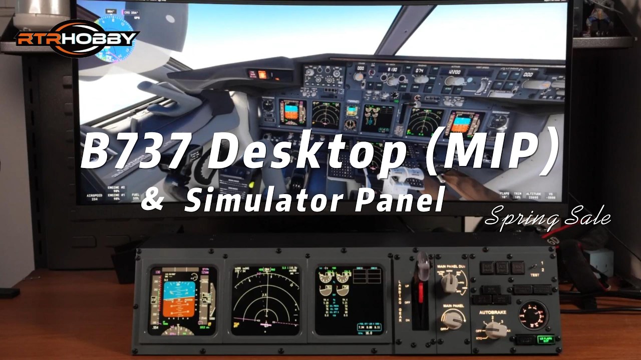 B737 Desktop (MIP) Simulator Panel for MSFS2020/2024, X Plane