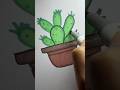 #art #asmr #trending #painting #satisfying #coloring #asmrsounds #drawingprocess #cactus #folksong