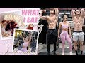 What i eat when i travel  intense shoulder workout   reuniting w friends ft david james  nikki