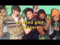 the glee cast being funny behind the scenes of glee