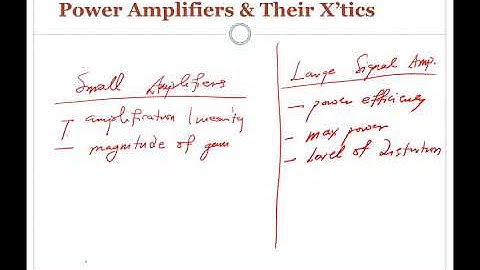 Lecture 2   Power Amplifiers   A