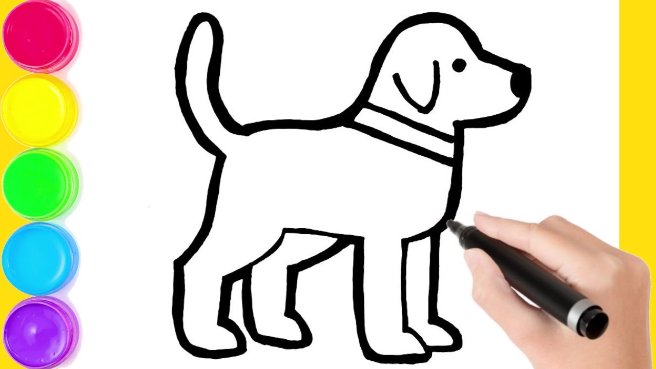 Como desenhar um cão adorável - 6 passos