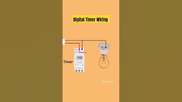 Digital Timer Switch Wiring l Timer Switch Wiring #electrical #wiring #shorts #shortvideo