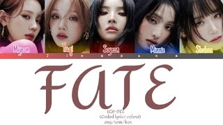 FATE(G)I DLE 운명 -CODED LYRICS COLOR ENG/ROM/KOR..