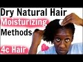 Moisturizing Dry 4c Natural Hair & Oiling Scalp| Retaining Moisture LOC Method