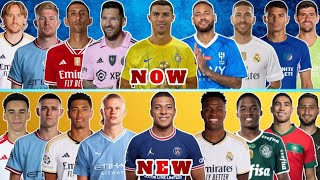 Now Football Legends VS New Football Legends 🔥(Ronaldo, Messi, Neymar, Mbappe, Haaland..) 💪😲