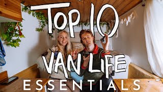 Top 10 DIFFERENT Van Life Essentials That Will Make Your Life Easier