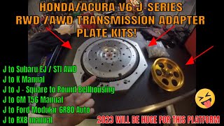 J-SERIES RWD & AWD TRANMISSION ADAPTER KITS!! THIS IS GAME CHANGING FOR THE HONDA/ACURA J-SERIES V6