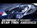 ENTERPRISE F BRIDGE AND STANDARD ORBIT / RELAXING STARSHIP ENGINE NOISE / STAR TREK SCIFI ASMR