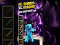 ALL SWORDS vs ENDER DRAGON – How Many Hits? #minecraft #minecraftshorts #nobatidao #gamingshorts