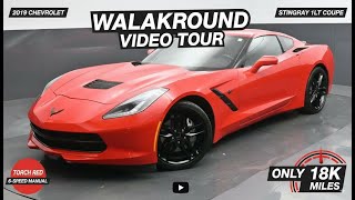 2019 Chevrolet Corvette Stingray Manual – Torch Red Walkaround & Exhaust